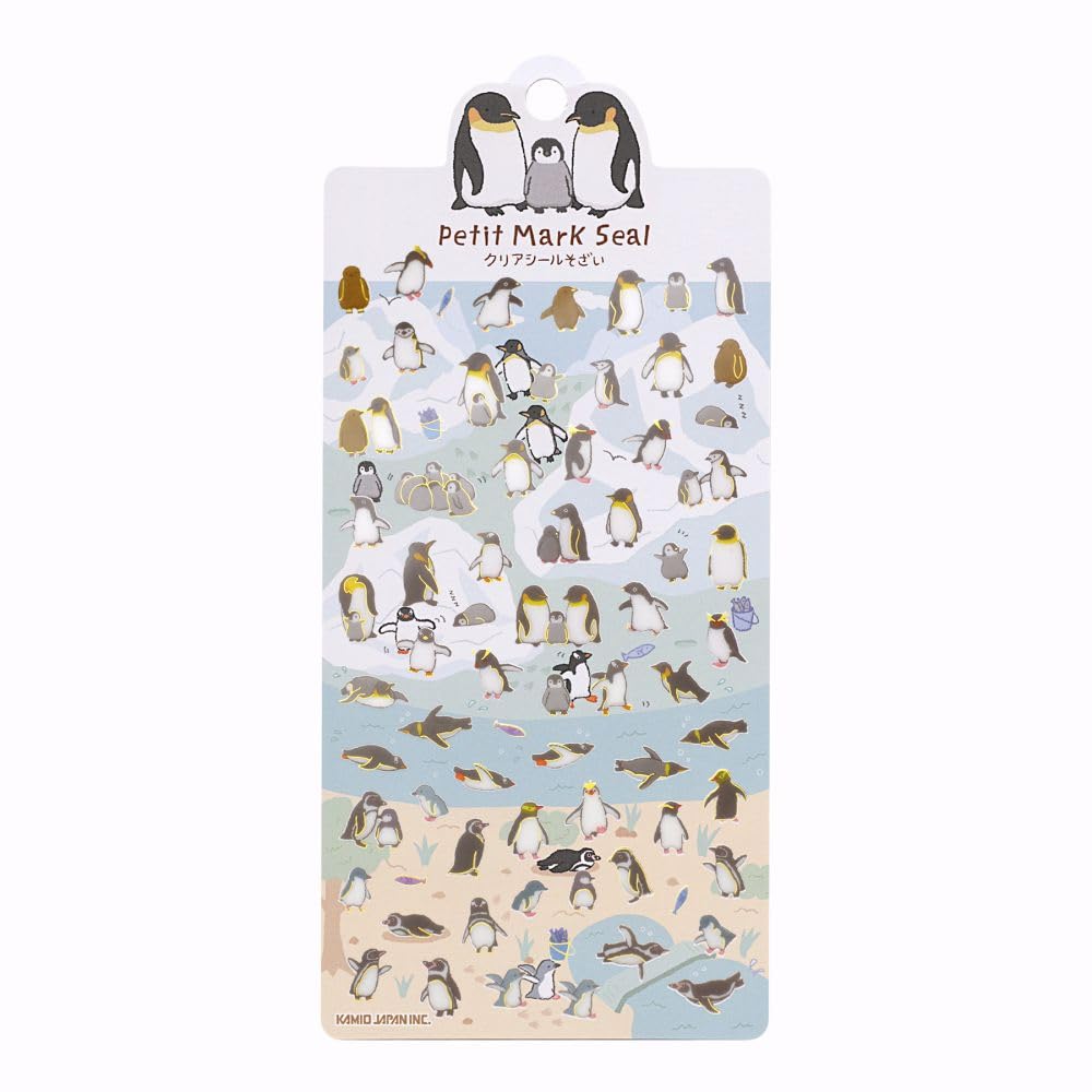 専用出品 Amazon.co.jp: PM プチマークシール クリアシールそざい【ペンギン